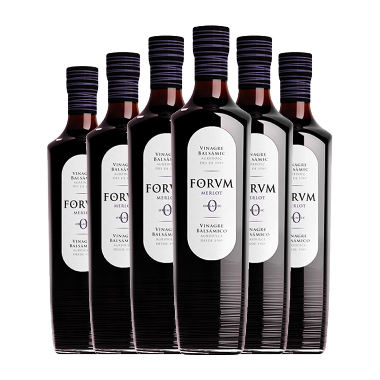 6 × Vinagre Augustus Merlot Forum Merlot (Caja de 6 Botellas de 50 cl)