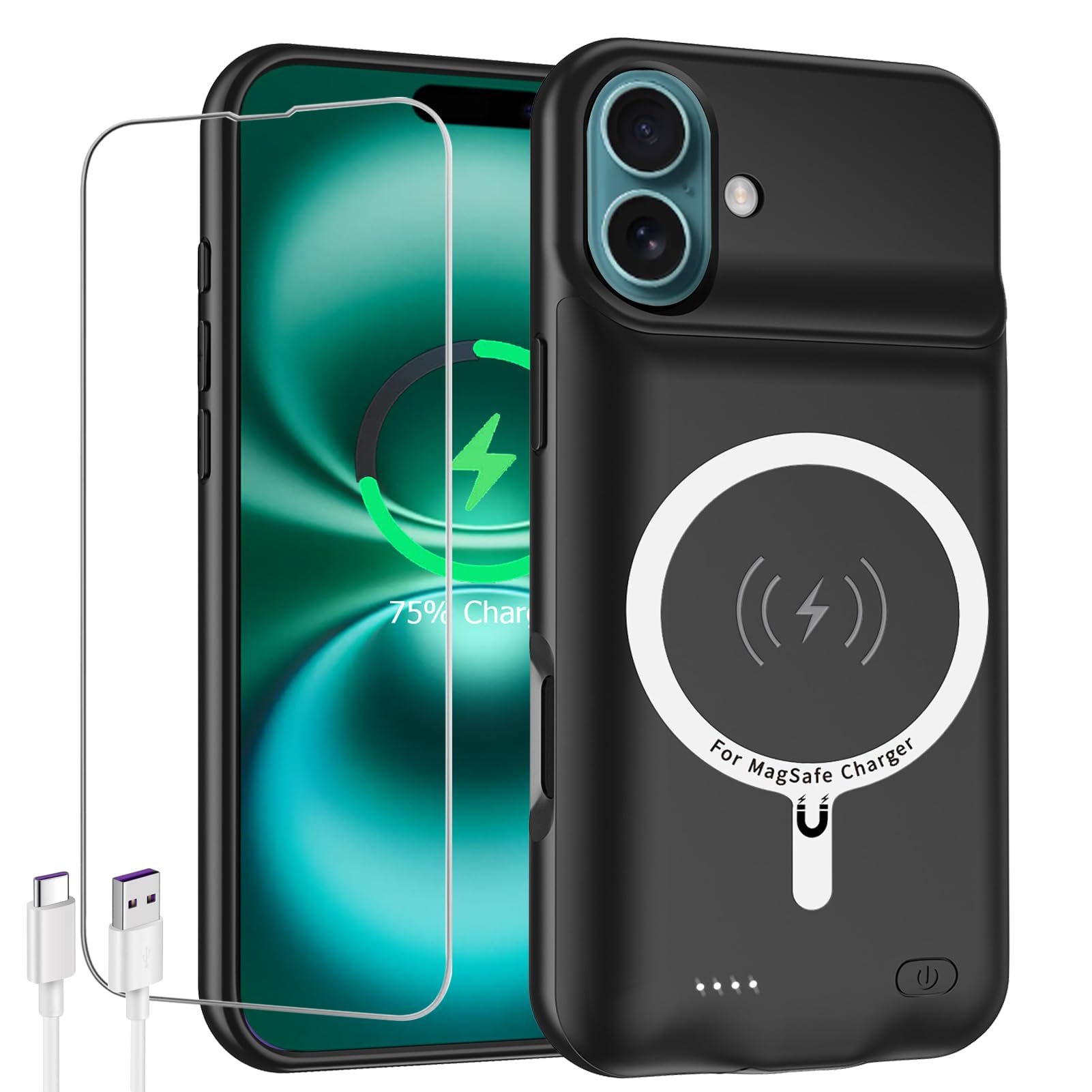 Amazon.com: Battery Case for iPhone 16,Upgraded 10000mAh High