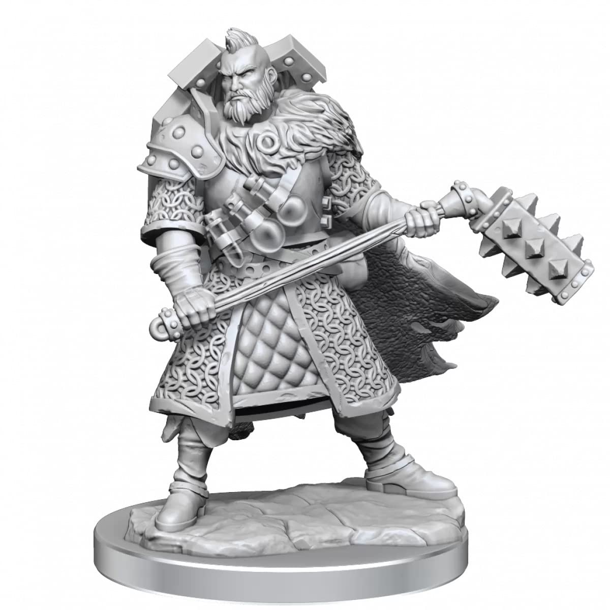 D&D Frameworks: Human Fighter Male - Unpainted and Unassembled
