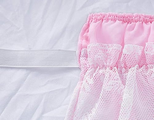 Miniatura 10 de Falda de cama de encaje envolvente Falda de cama con volantes Cubierta de polvo Funda de cama con volantes
