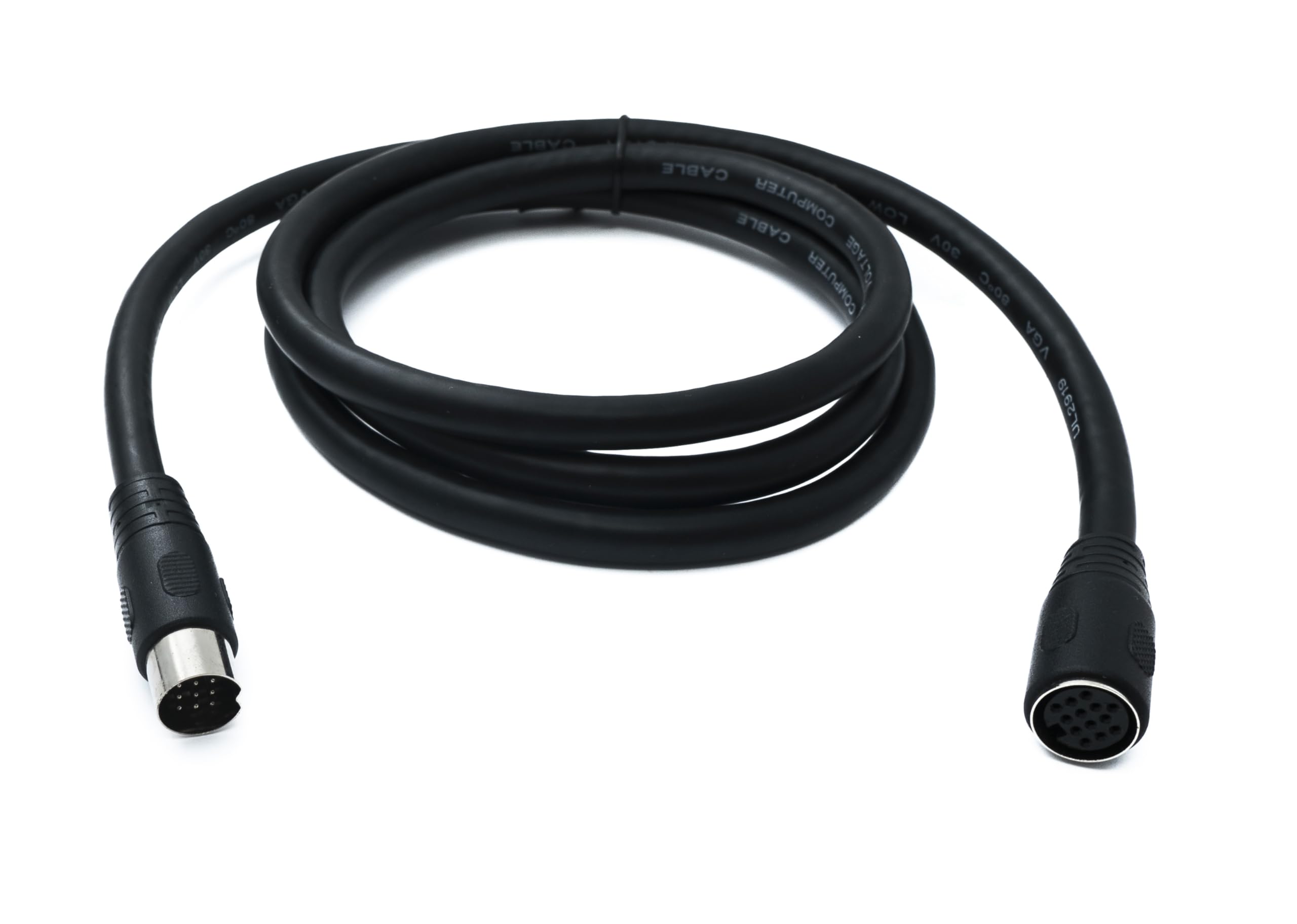 System-S S-Video Kabel, 150 cm, Din 13 Pin Stecker zu Buchse, Schwarz