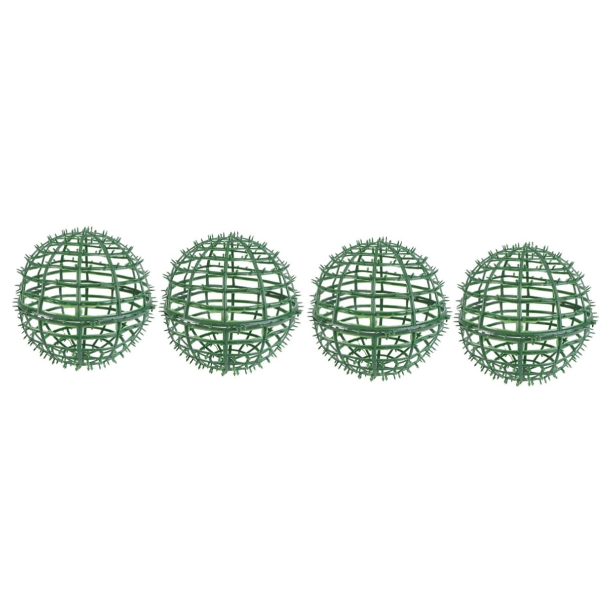 Arreglo floral parque PRETYZOOM con esferas de plastico verdes para decoracion exterior