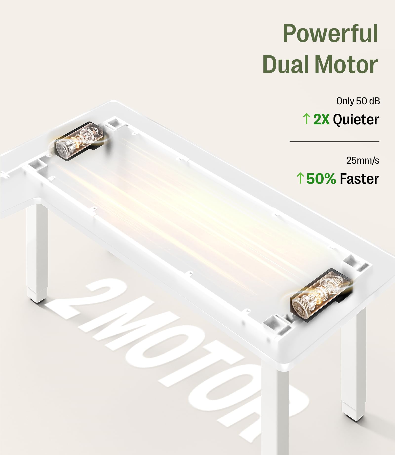 MAIDeSITe Höhenverstellbarer Elektrisch Schreibtisch L Form,180x120cm Eckschreibtisch mit Dual Motor 4 stabilen Beinen, 160kg Tragkraft, USB-C-Anschluss Piano Steuerungssystem für Home Office -Canvas