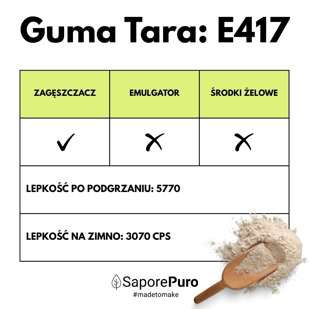 Saporepuro Mąka z nasion Tary - Tara Guma 250 gr