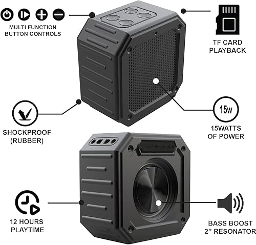 Miniatura 6 de Paquete de 2 altavoces Bluetooth para carrito de golf  Estéreo de 30 W  Montaje magnético  IPX7 impermeable  Resistente y a prueba de golpes (X1)
