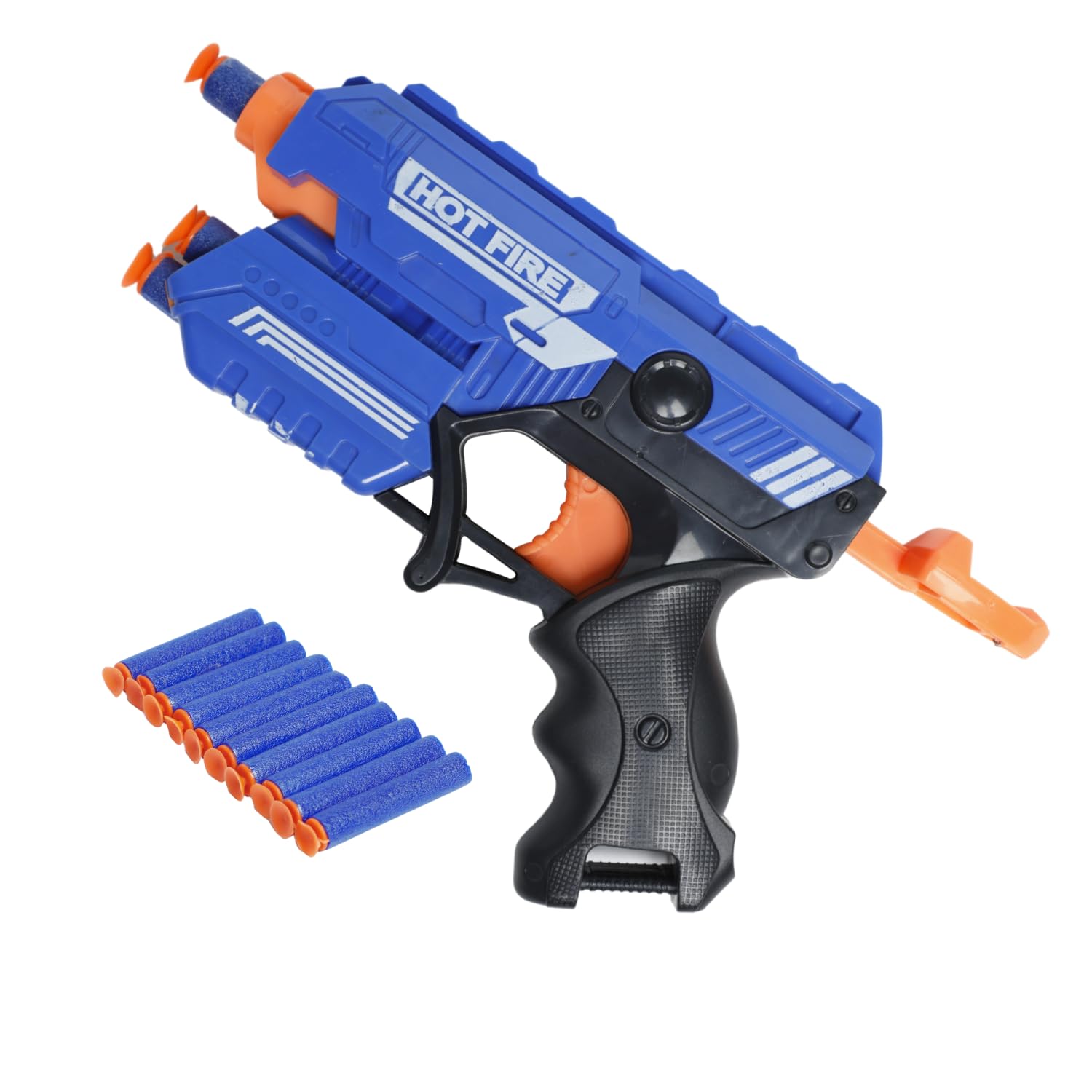 Toyboy Kidz N Toys Manual Blaze Storm Gun Blaster with 10 Foam Bullets for Kids Guns & Darts Guns & Darts (Blue)
