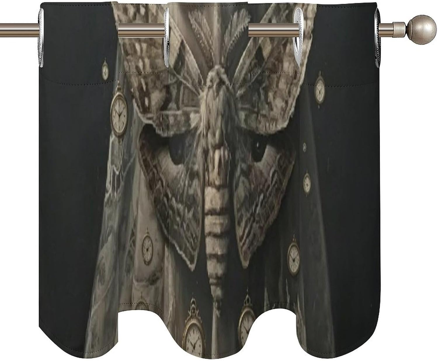 Creepy Goth Valance Curtain Blackout Valances image 5