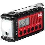 Midland ER300 multifunktionales Emergency Kurbel-Radio, Powerbank, AM/FM-Funkempfänger, Dynamo-Taschenlampe, wiederaufladbare Akkus, USB-Kabel, C1173 Einheitsgröße