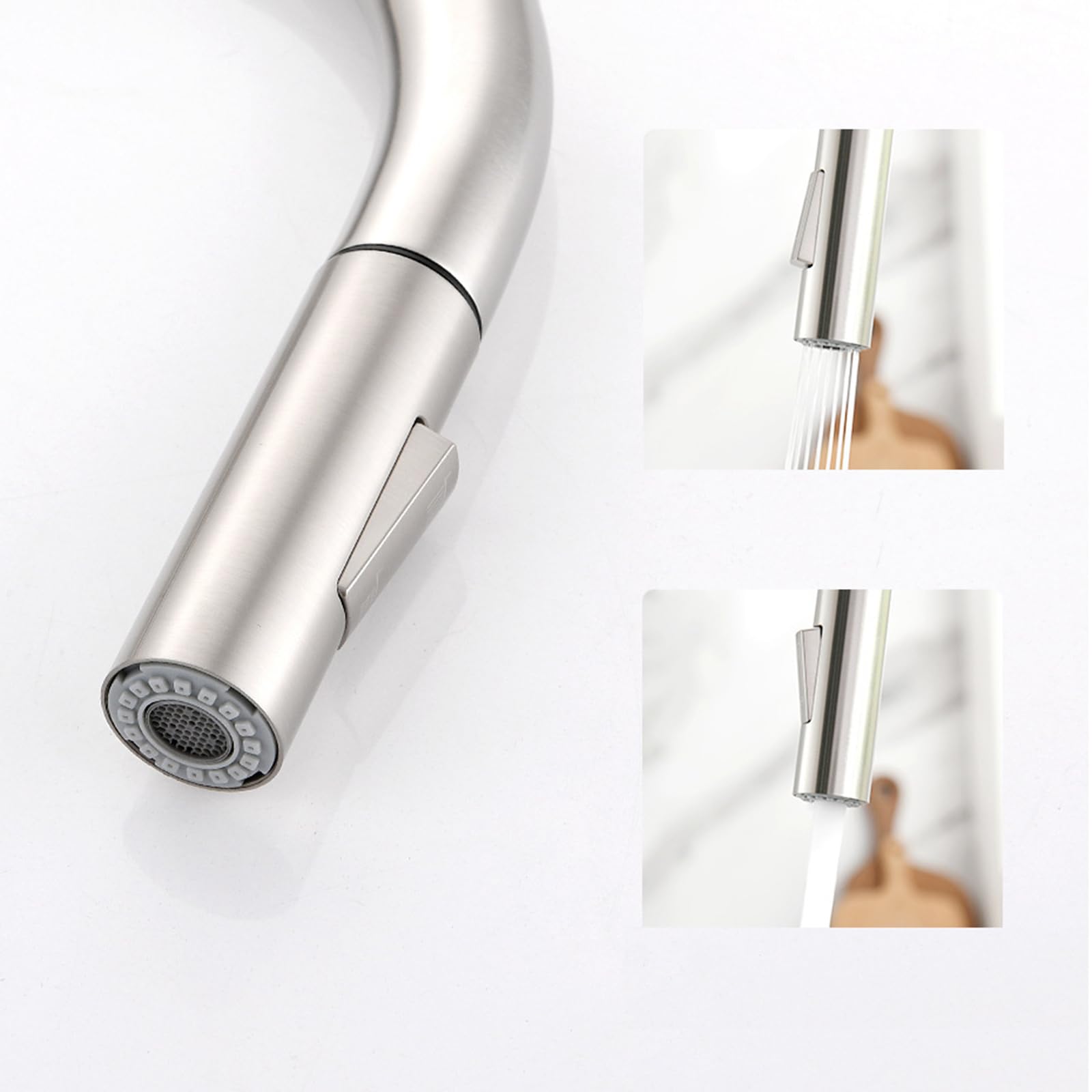 XJTNLB Rubinetto Cucina con Sensore Touch Led Estraibile
