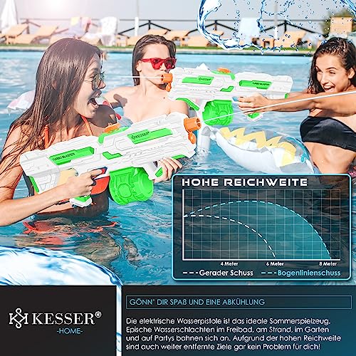 Wassergewehr Kesser Wasserpistole elektrisch mit Akku und 1000 ml Tank