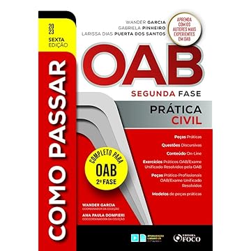 Capa do livro Como Passar na OAB 2ª Fase - Prática Civil - 6ª Ed - 2023: 5