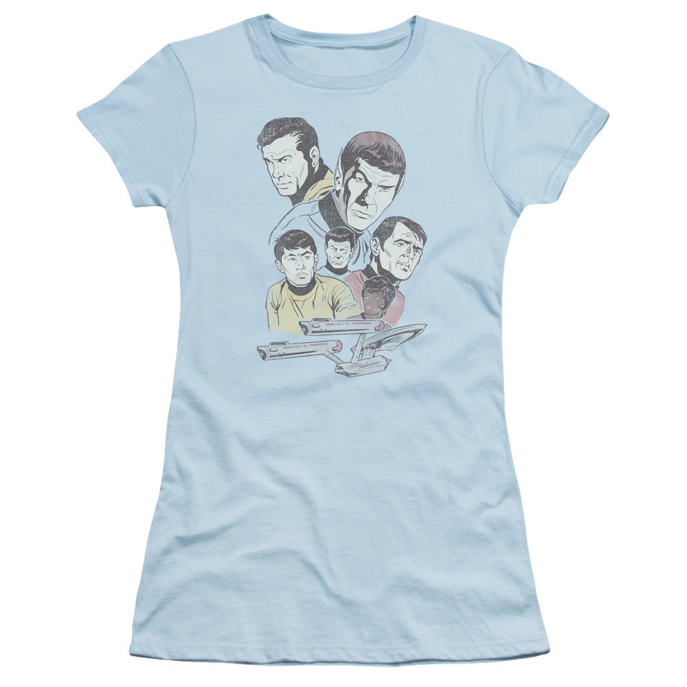Star Trek-Junior Crew-T-Shirt in stile Vintage, trasparente