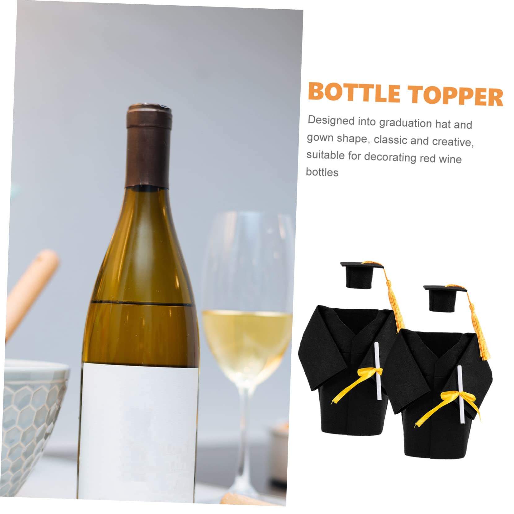 20 Set Di Eleganti Tappi Per Bottiglie Di Vino Riutilizzabili Con Di Laurea Per Celebrazioni