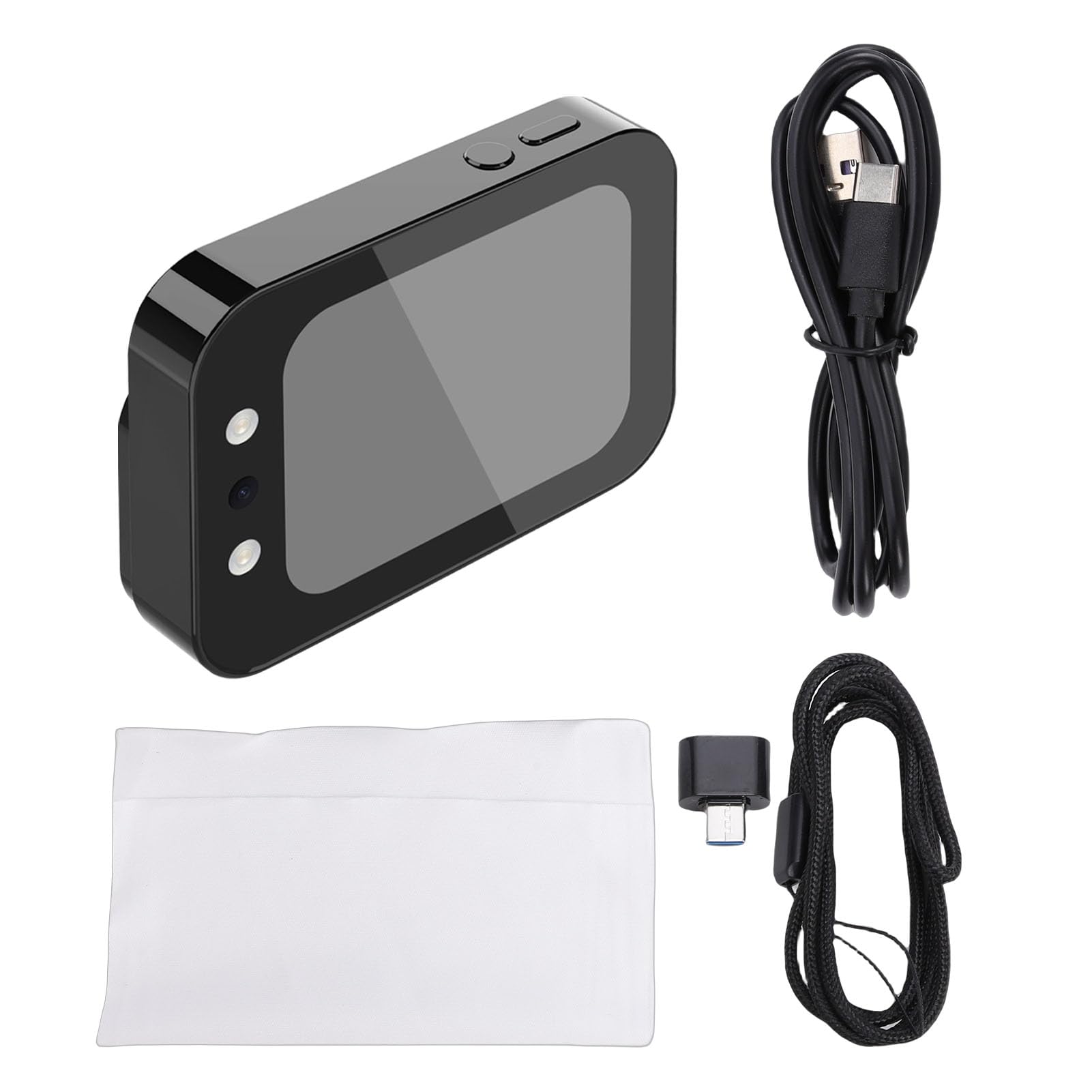 Fotocamera Digitale HD da 64 MP con Copertura Scorrevole e Touch Screen per Fotografie Vlog e Selfie degli Studenti (BLACK)