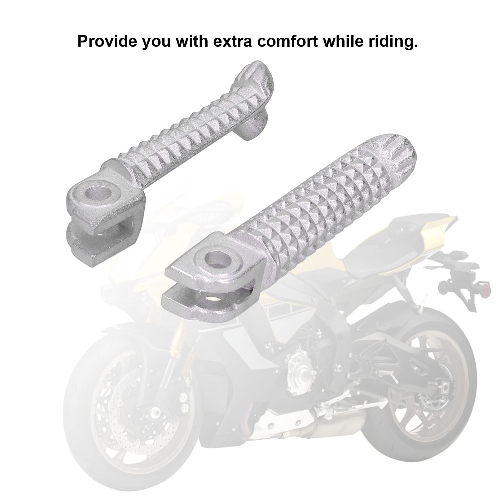 Pedane per Moto Accessori Poggiapiedi in Metallo per R1 R6 MT09 MT07 R3 R15 R25 FZ1 FZ6 YZF600 YZF1000