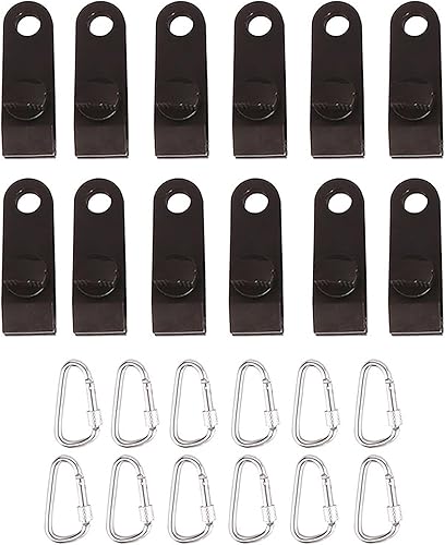 24 piezas de cable elástico de clip a prueba de viento para automóvil, hebilla de clip de plástico duradera, protege la cubierta del automóvil de