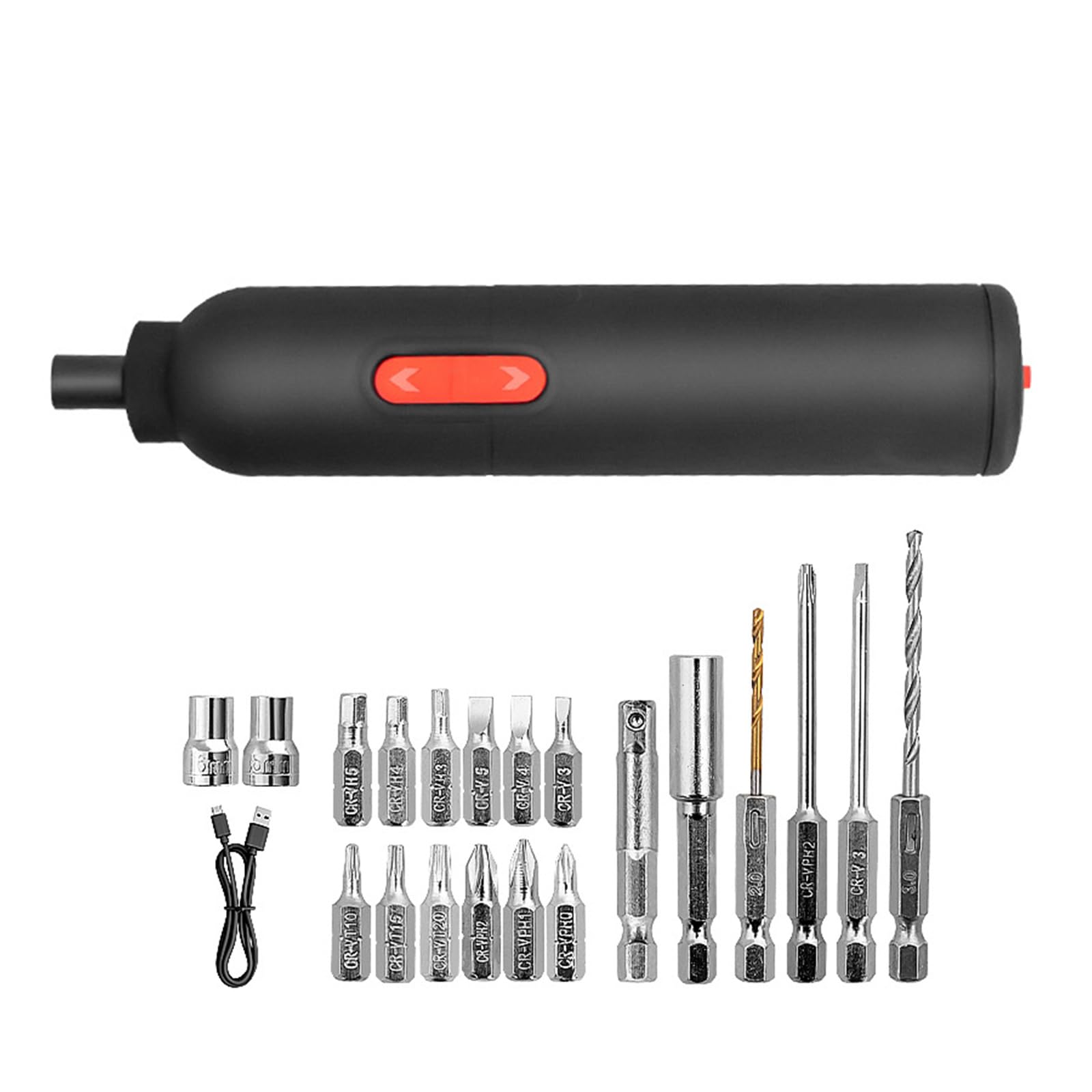 Kalttoy Rechargeable Screwdriver Set 3.6V Output 21Pcs Lightweight For Household Use Handheld Electric Screwdriver