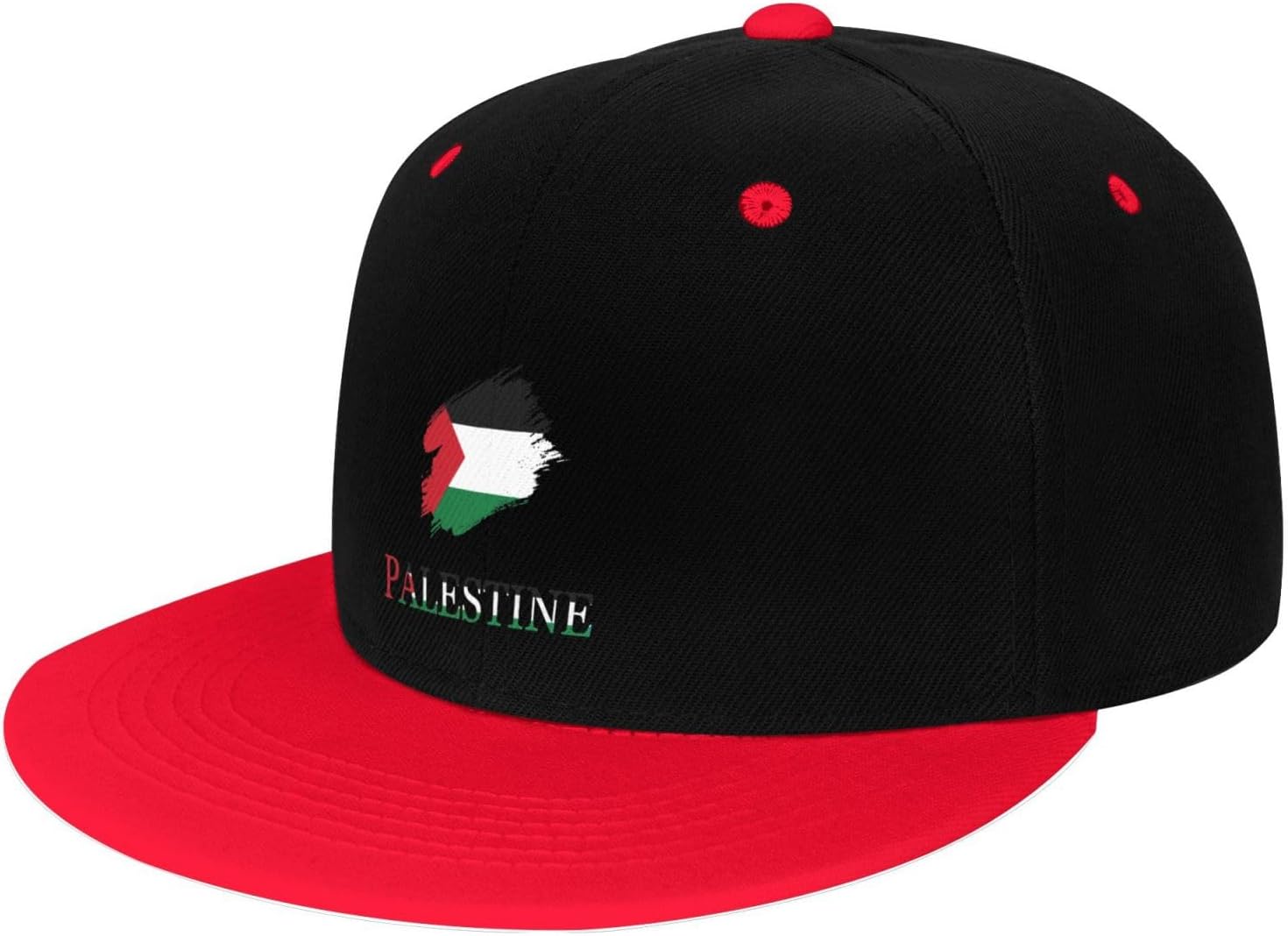 Brush Palestinian Palestine Flag Hip Hop Baseball Cap for Men Women Unisex Snapback Hat - Image 2