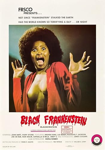 Posterazzi Black Frankenstein (Aka Blackenstein) Art 1973 - Póster de película masterprint (24 x 36)