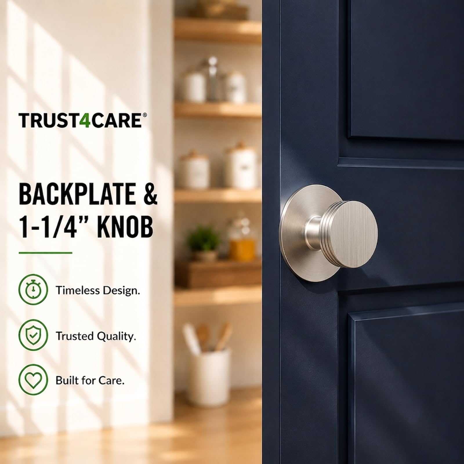 Nickel Cabinet Back Plates - 4 Pack -3