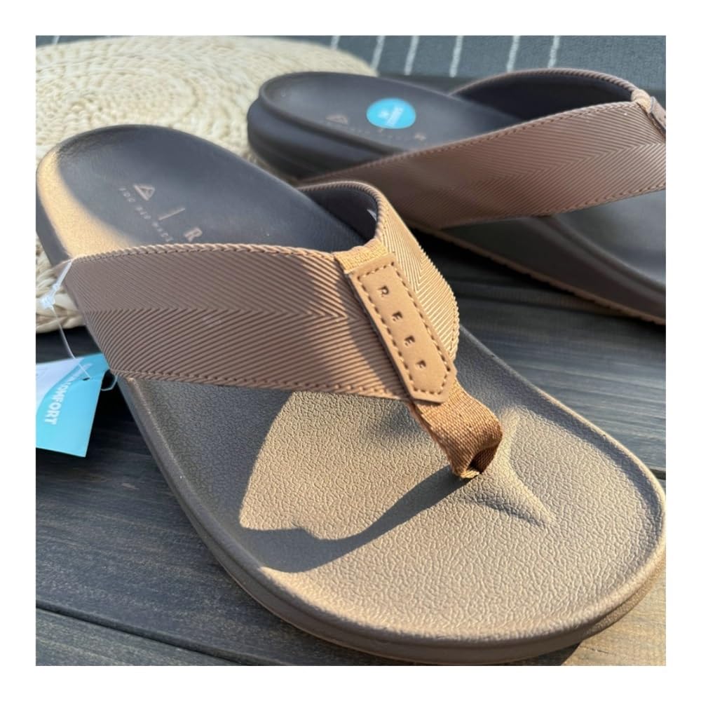 Sandalias, Sandalias de Tiras Suaves y Antideslizantes for Hombre - Chanclas de Playa de Verano Zapatos de Ducha(Brown,42 EU)