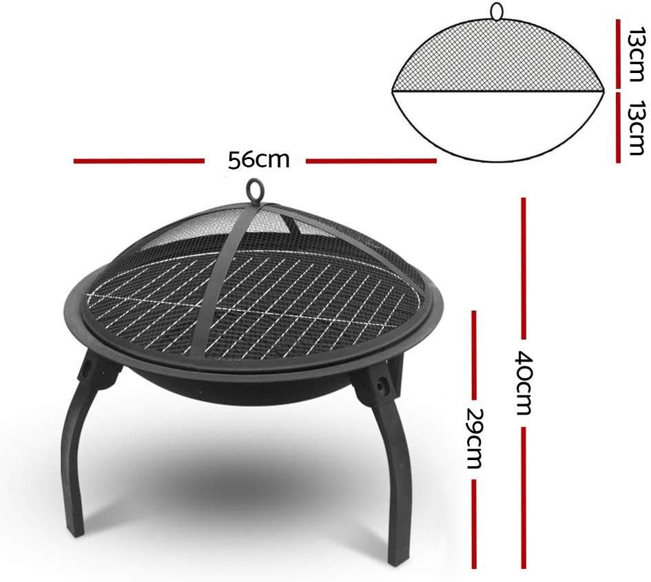 22 Inch Portable Foldable Outdoor Fire Pit Fireplace