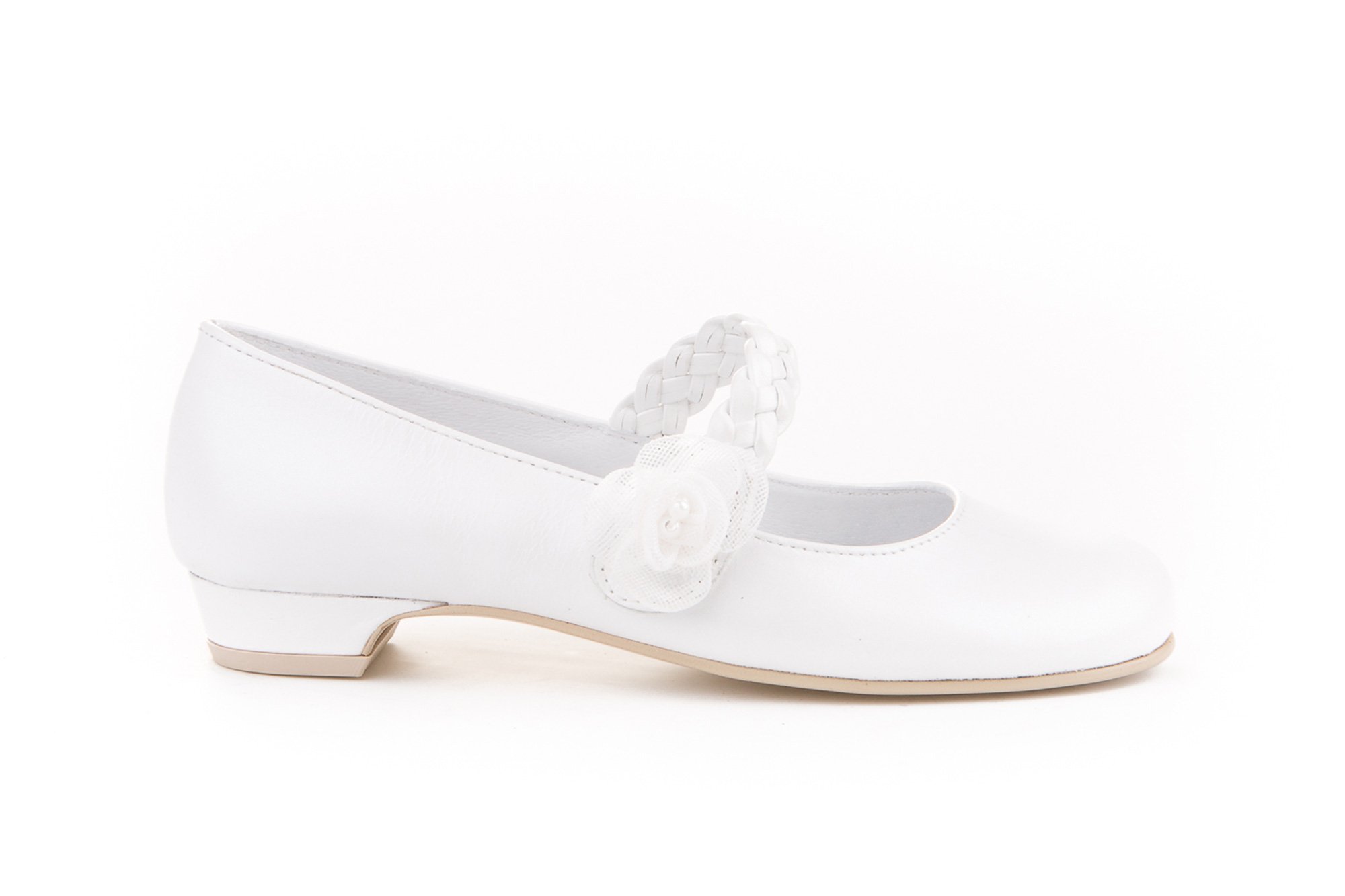 Zapatos de Ceremonia y Comunión de Piel para Niña