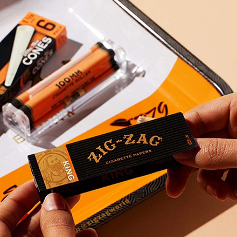 【BIG CASTLE】Zingy’s ジンギーズ 2冊 Zig-Zag King Size Rolling Papers - Original Premium, Slow Even