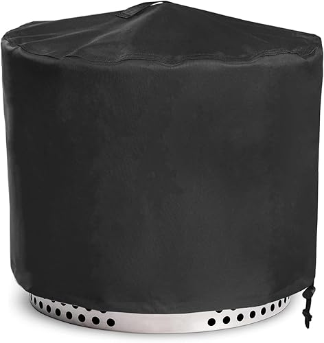 Cubierta redonda para hoguera de 28 pulgadas para estufa individual Yukon 2.0, 600D, resistente al agua, para patio, resistente a todo tipo de