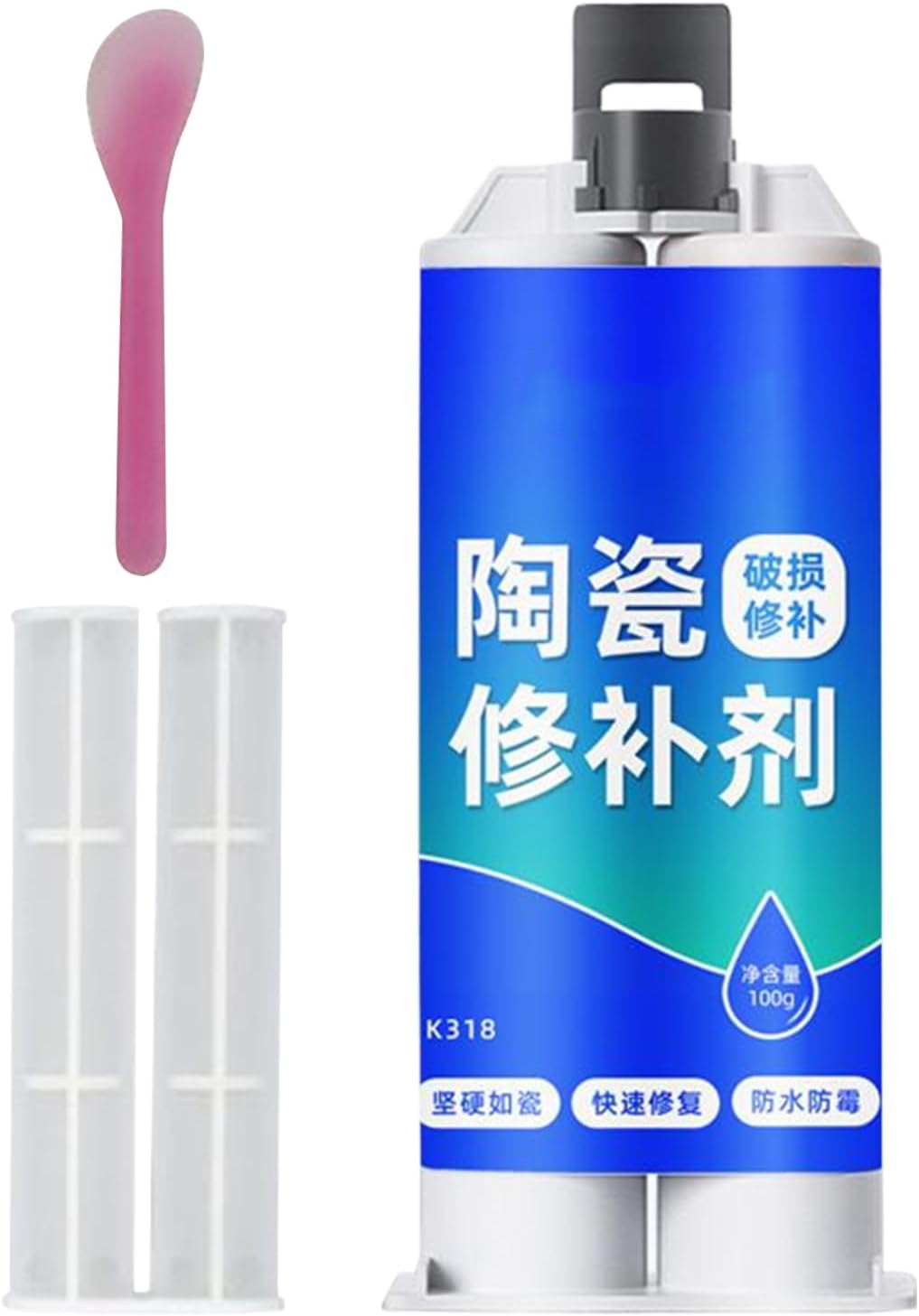 Tile Paste,Ceramic Tile Repair Filler - Strong Adhesion Waterproof Kitchen Marble Floor Adhesive for Cracks Pits Chips Hollow Holes