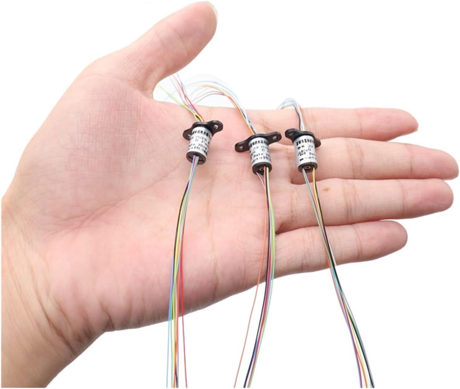 MeLphi 1 Pcs Cap Type Precision Conductive Slip Ring Collector Ring Supports 2-36 core 2A-10A Cap Type Conductive Ring Visible Fishing Rod Ring (Size : Outer Diameter 22mm -24 cores)