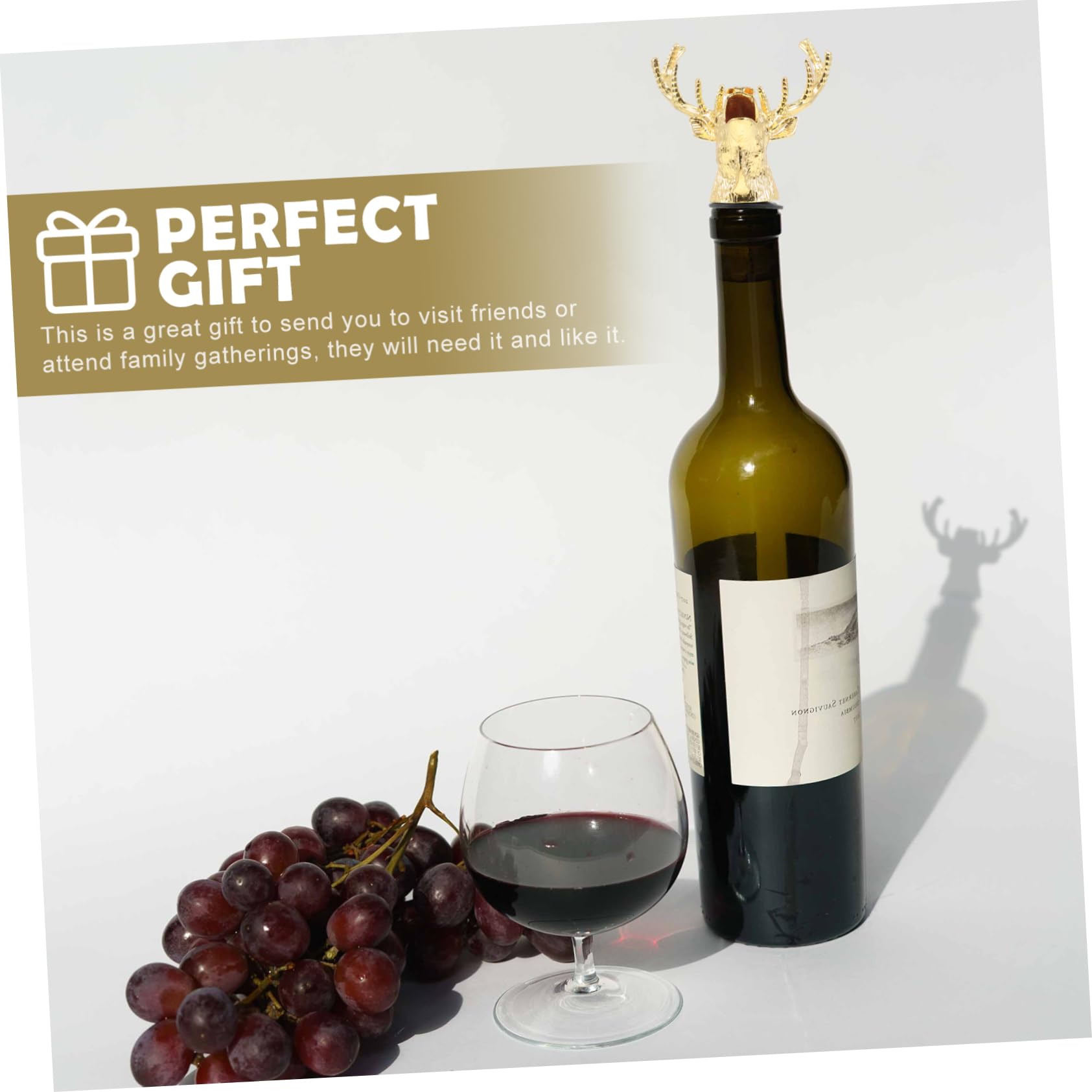 BESTYASH 6 Piezas Tapón para Vino con Vertedor Forma de Sellado para Conservar Accesorio Decorativo para Fiestas y Reuniones