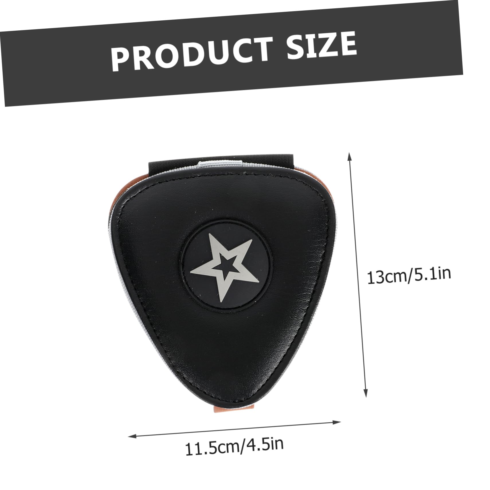 Kisangel Leather Guitar Picks Storage Bag Plectrum Holder for Electric Guitar and Ukulele and Scratch-proof Pouch