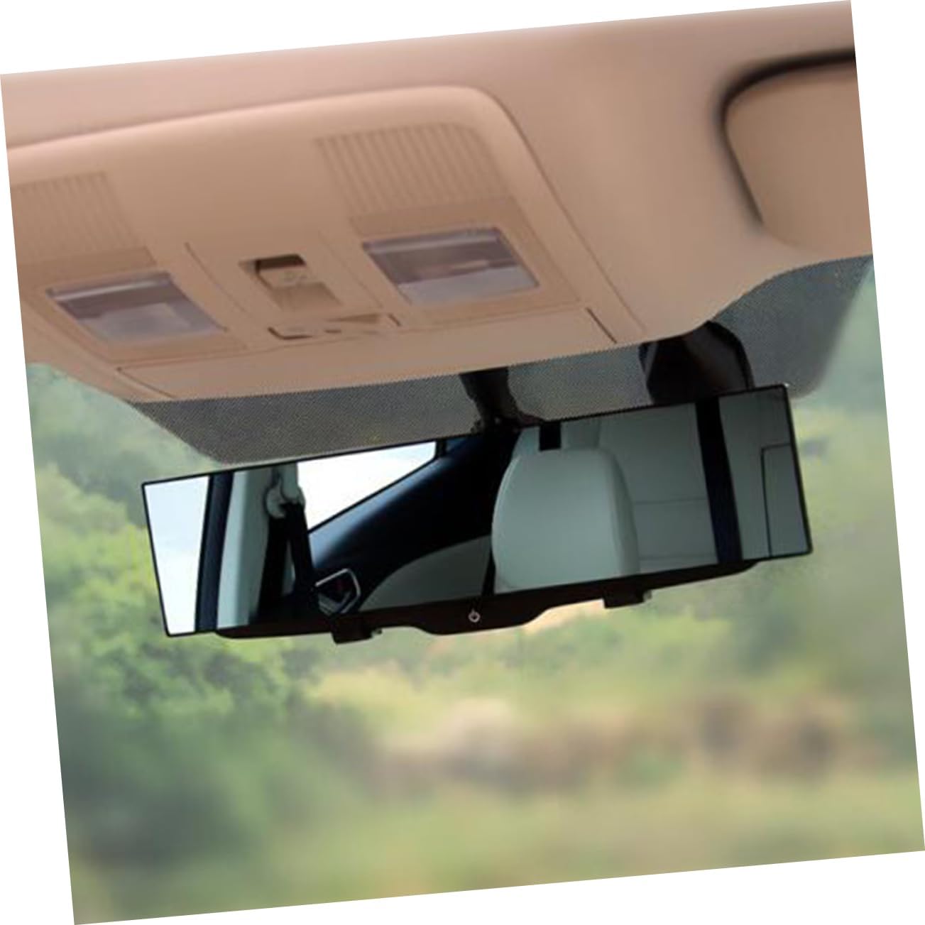 Mikinona Wide Angle Rearview Mirror for Car 300mm Interior Rear View Mirror Replacement
