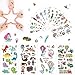 ZOLGINAH Tatuaggi Temporanei per Bambini,40 Adesivi Tatuaggi Finti Impermeabile,Stili Misti Cartoni Animati Adesivi Sirena Pirata Dinosauro Veicoli Stradali,Forniture per Decorazioni per Feste