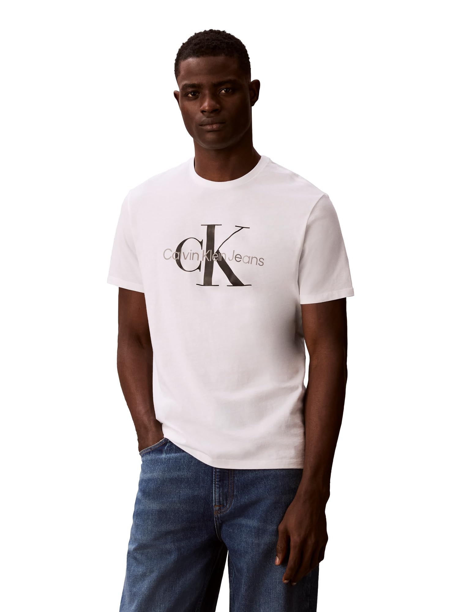 Calvin Klein Men's Monogram Logo Crewneck T-Shirt