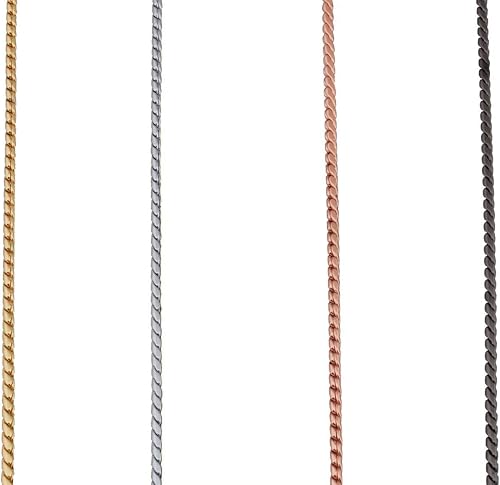 Miniatura 5 de Alvalley Collar de cadena de metal para exhibición de perros, collar deslizante para mascotas para espectáculos, collar de cadena de serpiente de