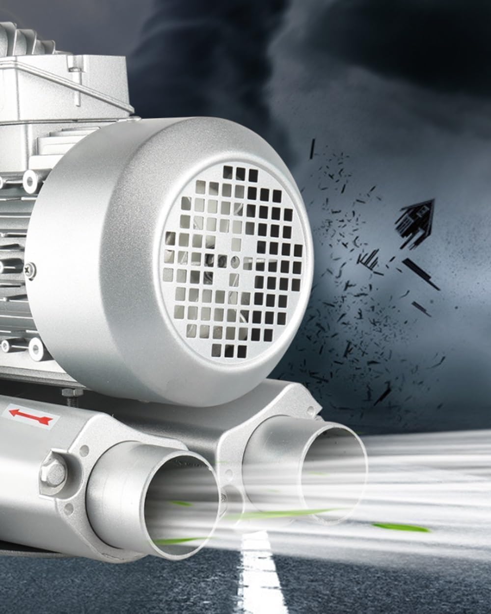 High-Pressure Vortex Ring Blower for Fish Ponds, 0.5HP to 1.49HP, Large Airflow, Efficient Air Blowing/Suction, Ideal for Aeration and Water Circulation.