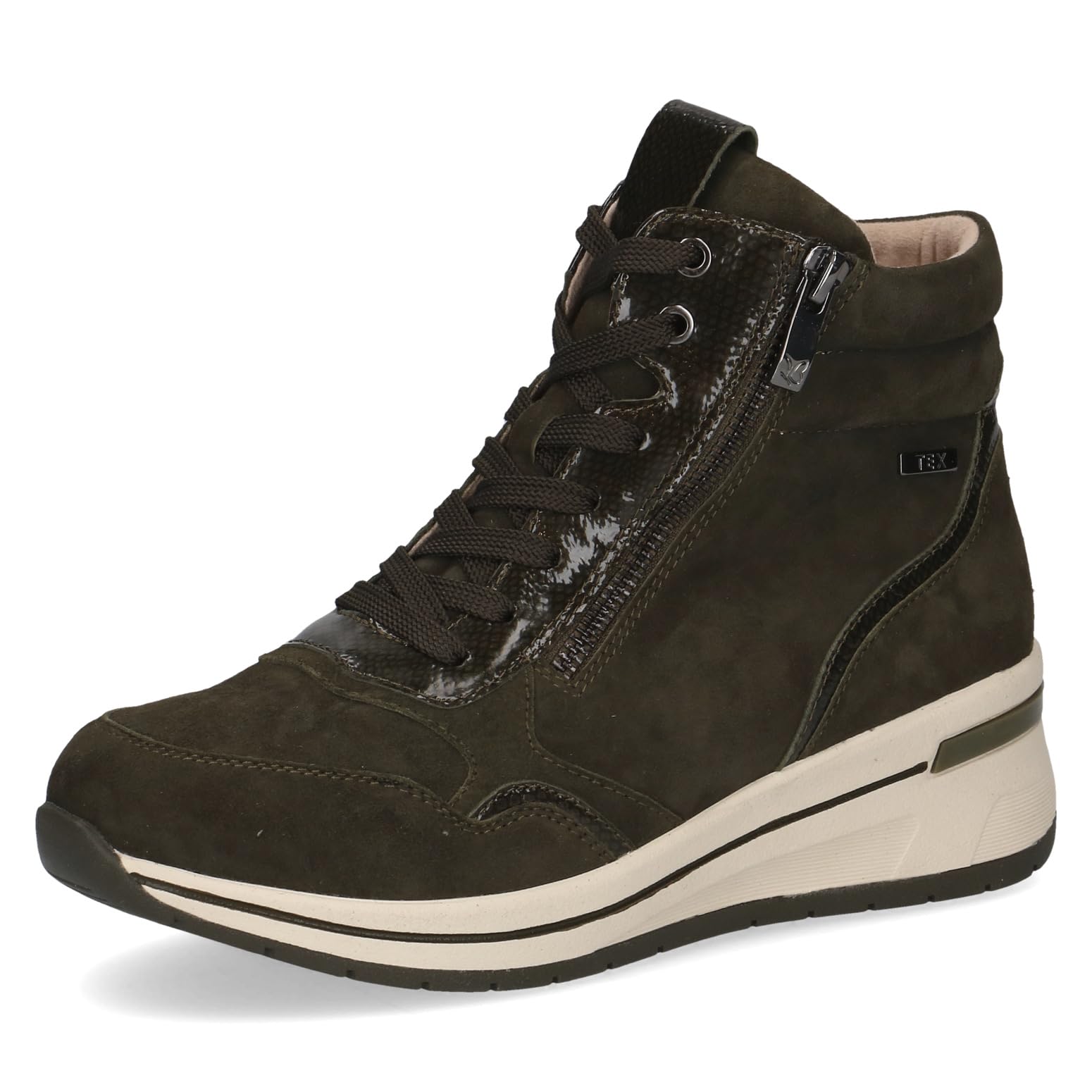 CAPRICE Women's 9-26103-45 Fashion Boots, Khaki Comb, 39 EU Wide, Khaki Comb, 7 UK
