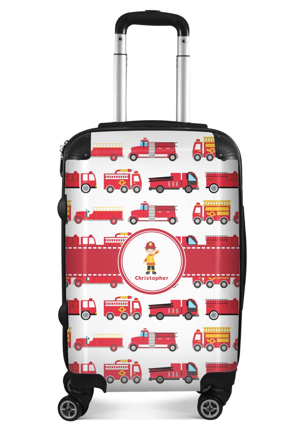 Personalized Firetrucks Suitcase - 20" Carry On