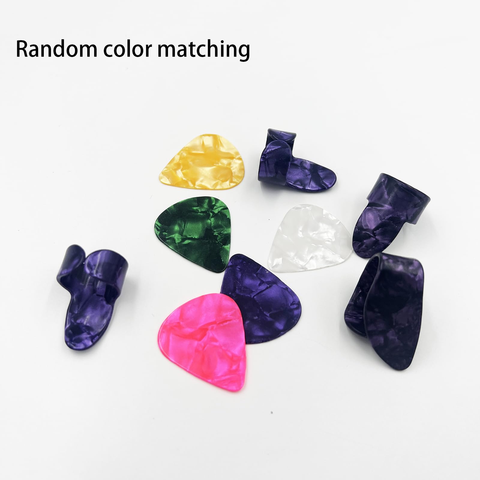 DUGYIRS Set Chitarra Slide E Plettri - 3 Slide (metallo/vetro), 8 Plettri Dita, 5 Plettri Chitarra, Per Musicisti - Foto 12