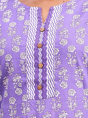 Image of feranoid Women Cotton Printed Short Kurti | Short Kurti for Women | Printed Cotton Kurti