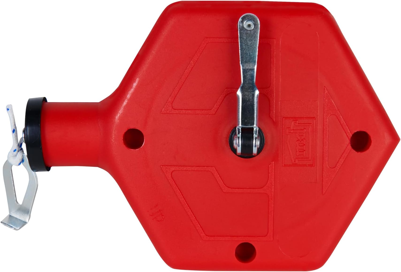 00760 ABS Tuff Line™ Contractor Chalk Reel, Durable and Reliable Chalk Line for Precision Marking, Ideal for Construction & Carpentry Projects (0.06 in. x 100 ft, Red)