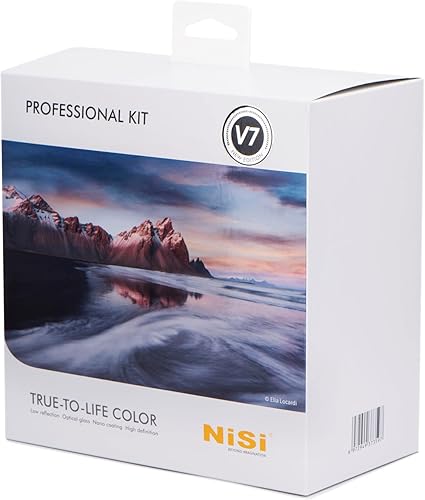 NiSi Kit profesional V7 de 3.937 in  Soporte de filtro V7 y CPL con 4 filtros ND y 3 filtros GND  Fotografía de paisaje y larga exposición
