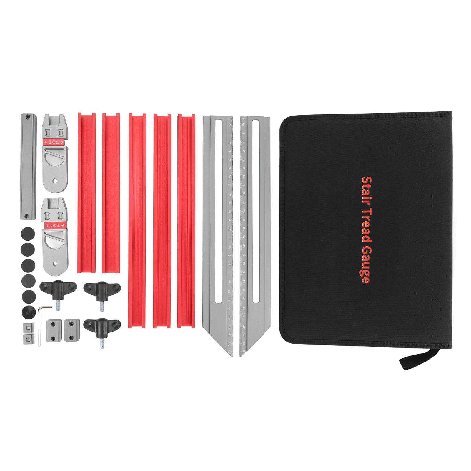 Stair Riser Stair Tread Template Tool - Precision Stair Tread Jig For Risers And Treads - Durable Aluminum Stair Tread Tool