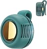 Portable Silent Mini Bladeless Electric Fan, 2025 New Clip On Fan, Adjustable 3 Speed Clip on Mini Waist Fans, Lightweight Waist Fan for Outdoor Travel Office Green