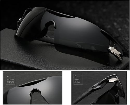 Miniatura 7 de Gafas de sol deportivas polarizadas Hombres,gafas de sol de ciclismo, conducción Pesca Running Mountain Bike Gafas de sol