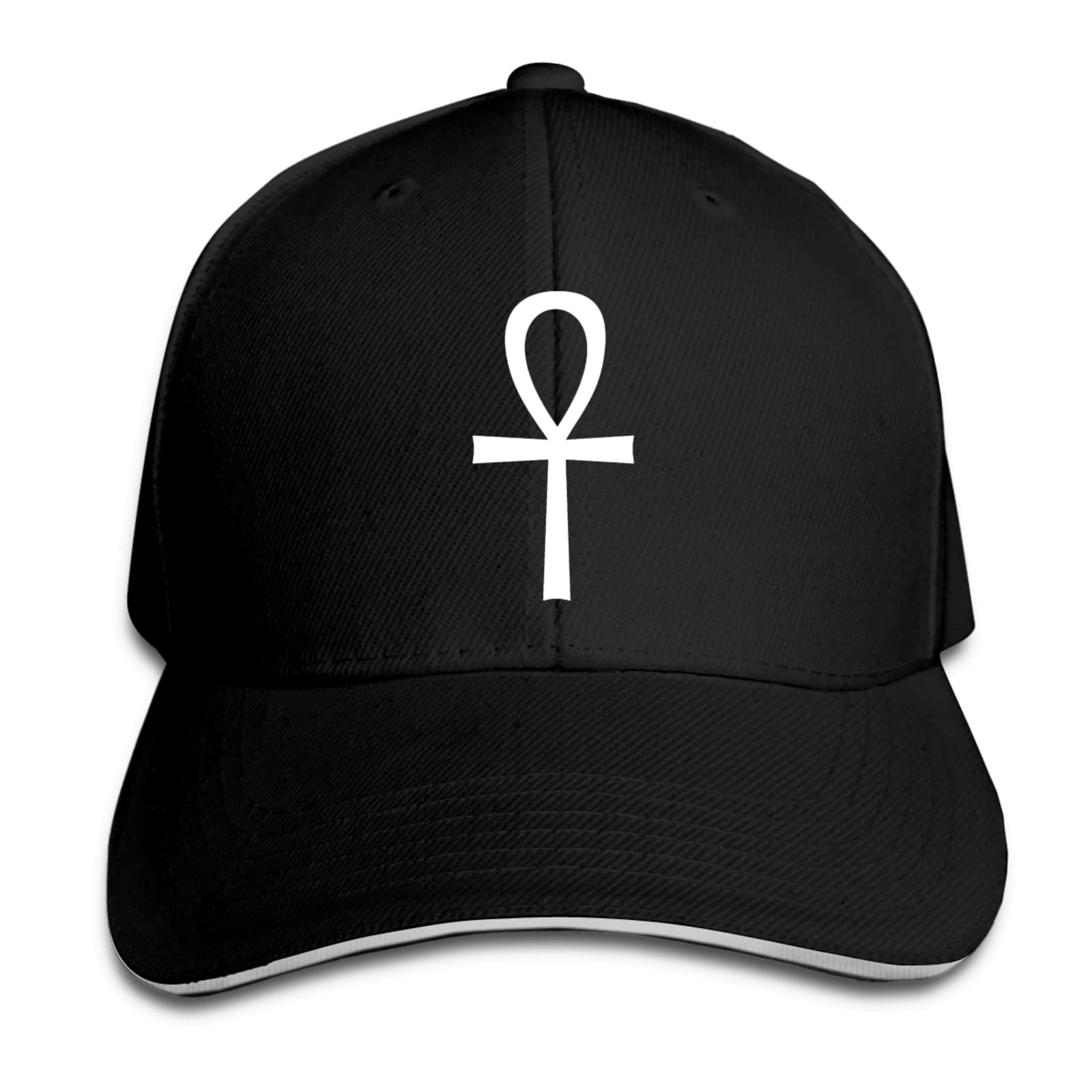 Hdadwy Unisex Ancient Egyptian Ankh Baseball Cap Sandwich Cap Dad Hat Retro Cowboy Hat Denim Trucker Hat Sun Sports Cap