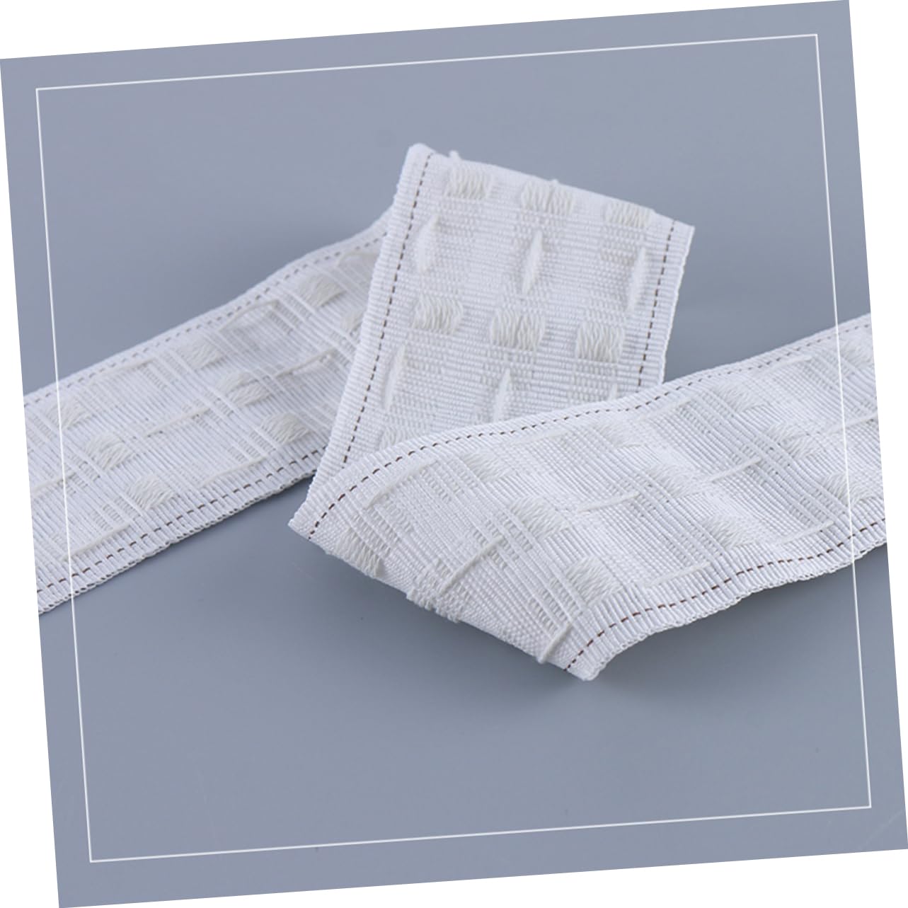 Zerodeko 50m Sangle de Rideau Accessoires pour Rideaux Bande de Renfort Ruban pour Plis de Rideaux Non Tissé
