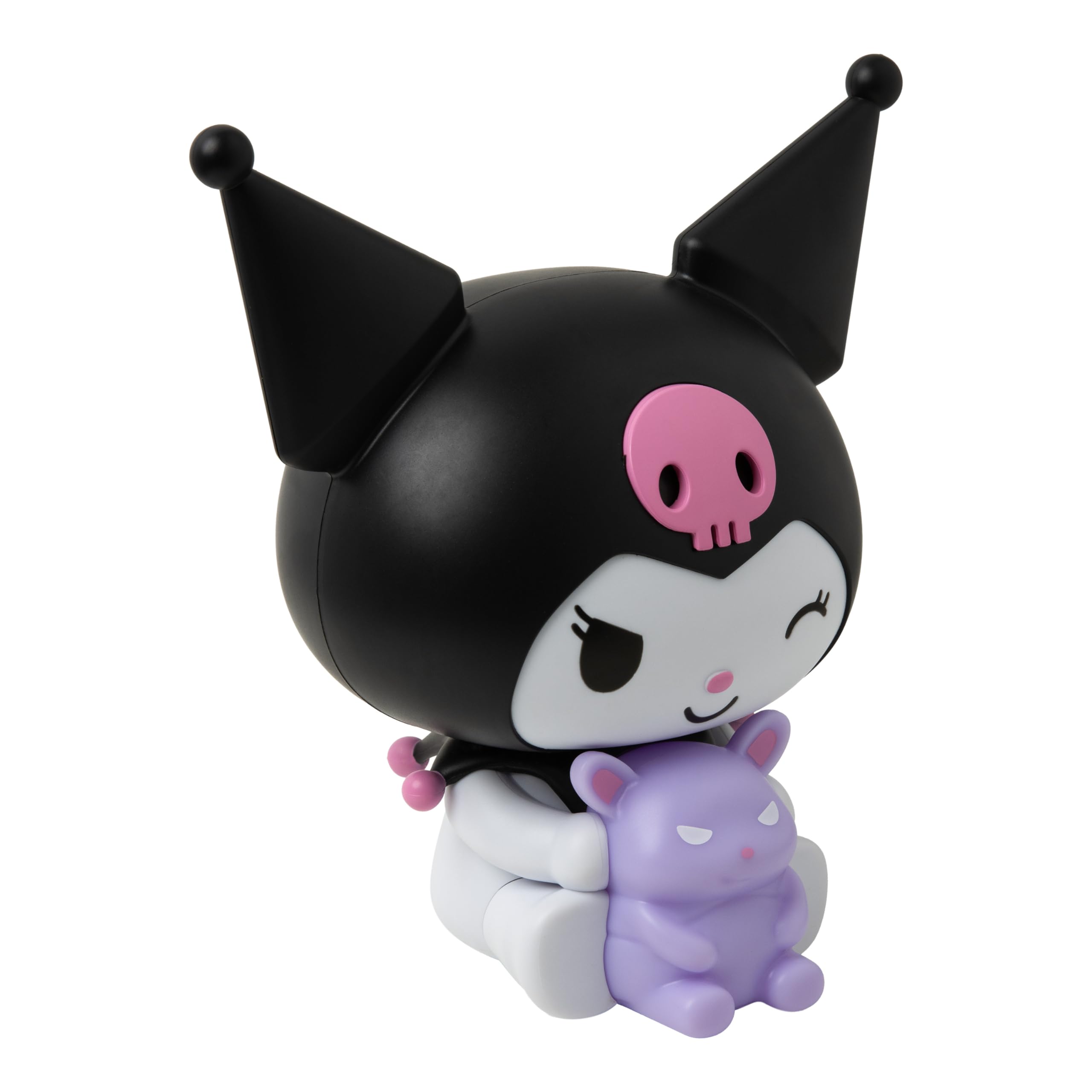 Paladone Kuromi GloBuddies Night Light, Officially Licensed Sanrio 3D LED Lamp, Battery Powered Gift for Hello Kitty Fans